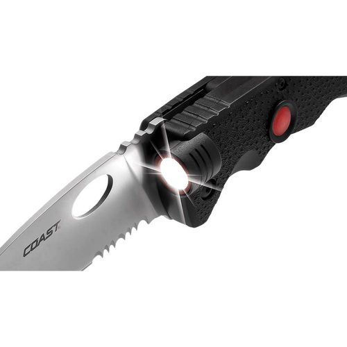 Coast Light-Knife LK375 139901 džepni nož s klipom, uklj. LED svjetiljka  crna slika 5