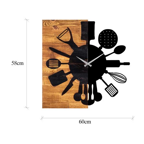 Wallity Ukrasni drveni zidni sat, Wooden Clock 32 slika 7