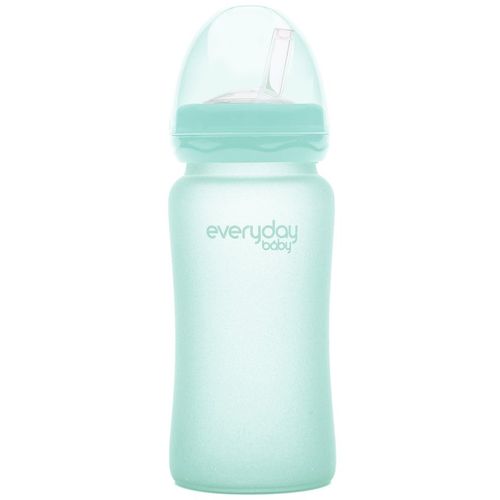 Everyday baby staklena boca sa slamkom, 240ml Healthy+, Zelena mint slika 1