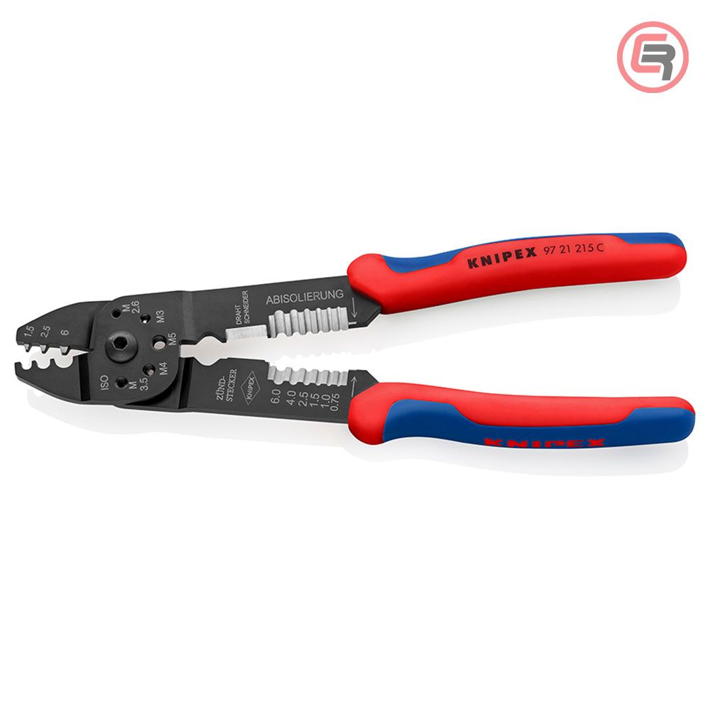 Knipex Kliješta Za Kabl Stopice Neizolirane 0,5 - 6,0 mm2 – 97 21 215 C slika 2