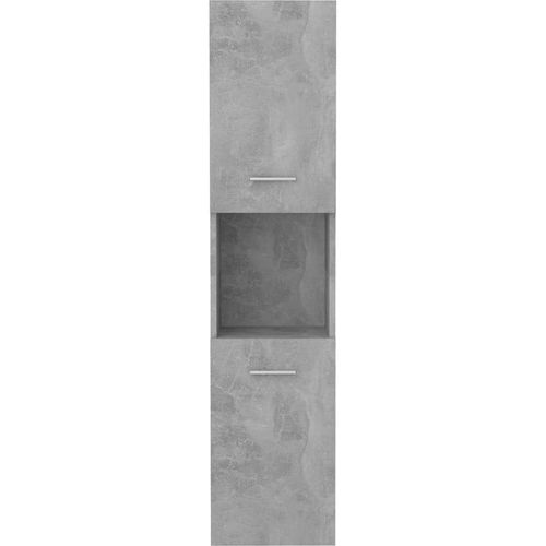 Kupaonski ormarić siva boja betona 30 x 30 x 130 cm od iverice slika 21