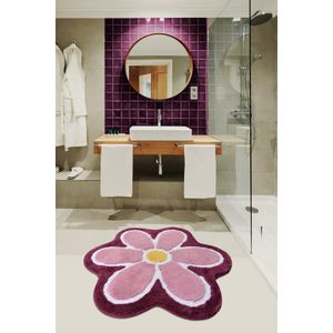 Flower - Purple Multicolor Acrylic Bathmat
