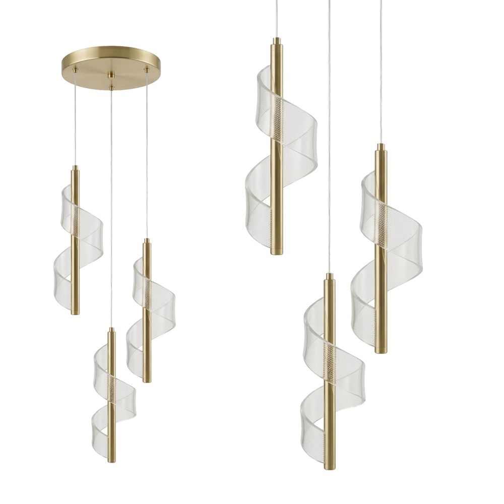 Viseća stropna LED lampa G178-3CP gold slika 1