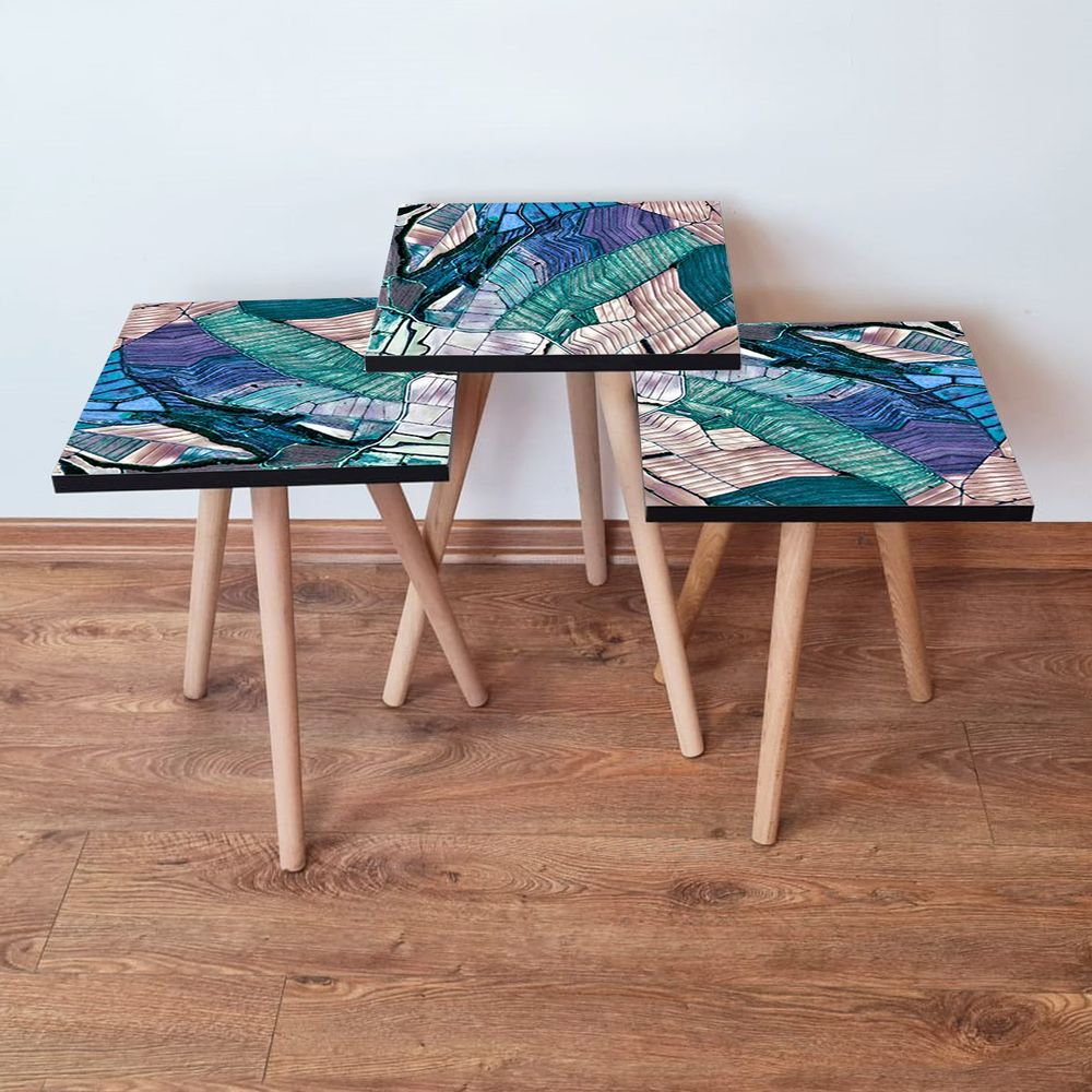 Nesting Table Set (3 komada) - Višebojni slika 1