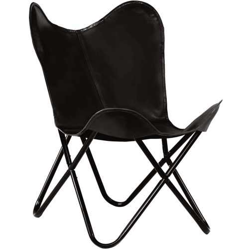 Leptir-stolica od prave kože crna dječja veličina slika 1