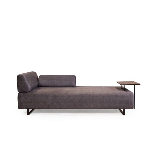 Atelier Del Sofa Infinity sa bočnim stolom - Antracit trosed na razvlačenje slika 10