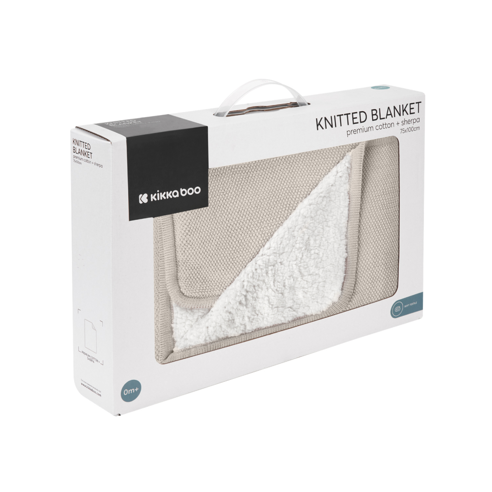 Kikka Boo Pletena dekica Dream Big 75x100cm, Beige slika 3