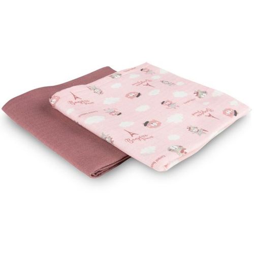 Canpol Babies Muslin Pelena (70X70Cm) Bonjour Paris Pink - 2Kom slika 3