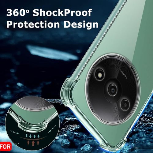 Techsuit Shockproof Clear Silicone prozirna maskica otporna na udarce za Xiaomi Redmi A3 slika 5