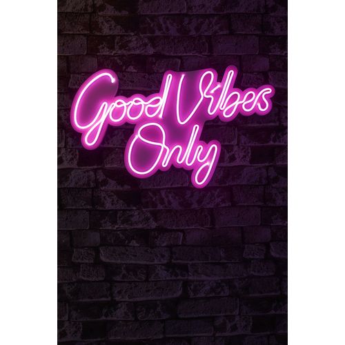 Wallity Ukrasna plastična LED rasvjeta, Good Vibes Only 2 - Pink slika 9
