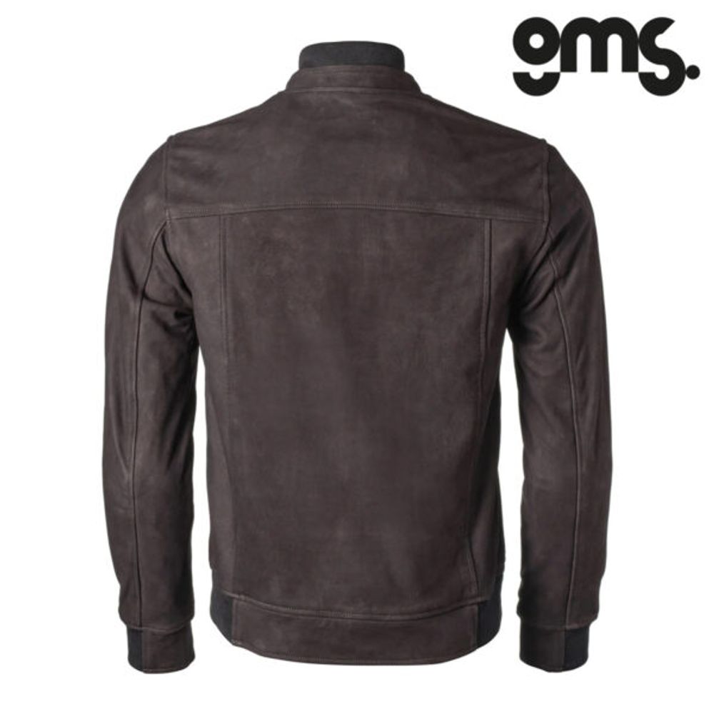 Kožna jakna za motor GMS Castillo - Smeđa vel.2XL slika 2