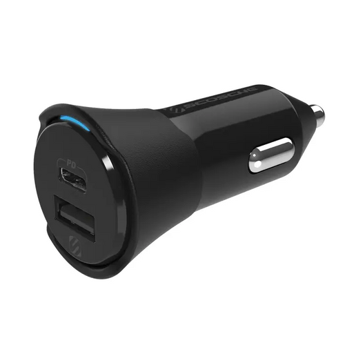 SCOSCHE, PowerVolt PD32, auto punjač, dual port 20W USB-C PD + 12W USB-A slika 1