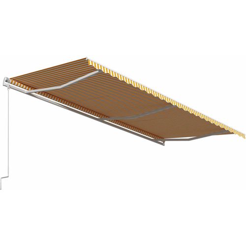 Tenda na automatsko uvlačenje 600 x 300 cm žuto-bijela slika 9