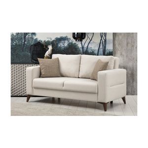 Kristal 2 - Beige Beige 2-Seat Sofa-Bed