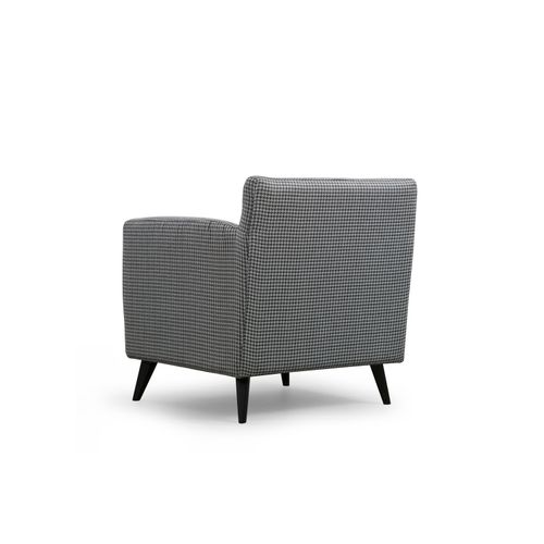 Atelier Del Sofa Fotelja, Crno Bijela, Nordic Armchair - Patterned slika 4