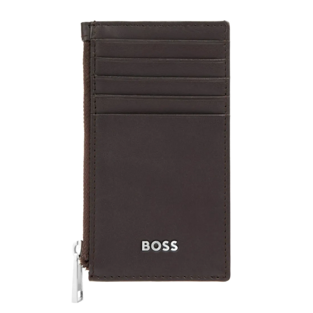 Hugo Boss Držač kartica Classic Smooth sa zipom HLK503Y braon slika 1