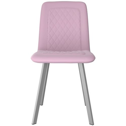 Blagovaonske stolice 4 kom ružičaste baršunaste slika 27