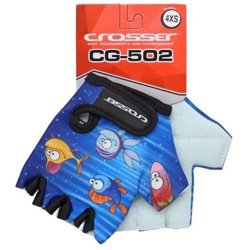 Crosser dečije rukavice CG FISH-KIDS short finger blue 4XS slika 1