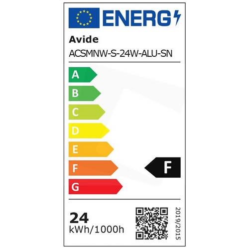 Avide Plafonjera LED, 24W, 2000 lm, 4000K, IP20 - ACSMNW-S-24W-ALU-SN slika 4