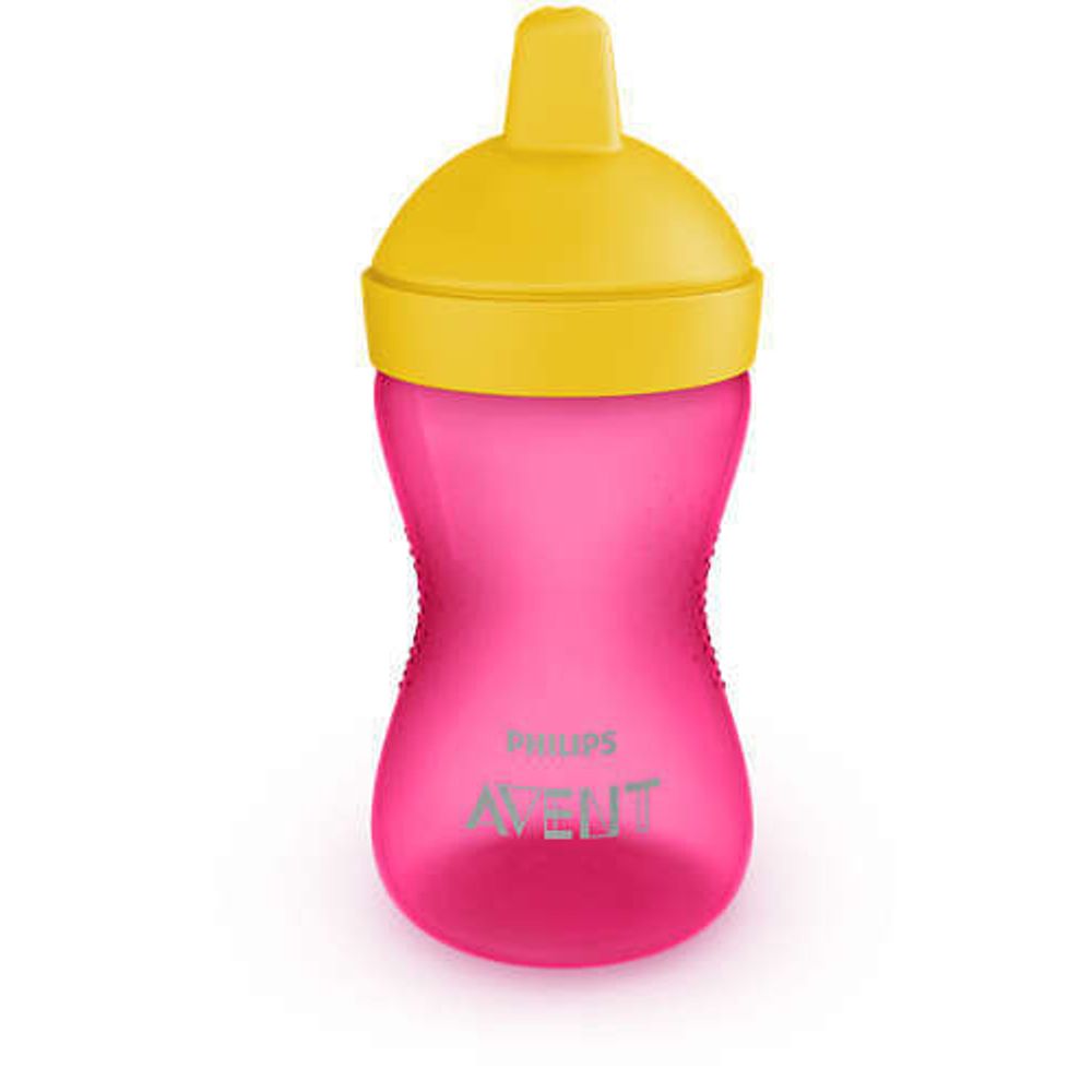Philips avent šalica s tvrdim nastavkom za usta 18+ roza slika 2