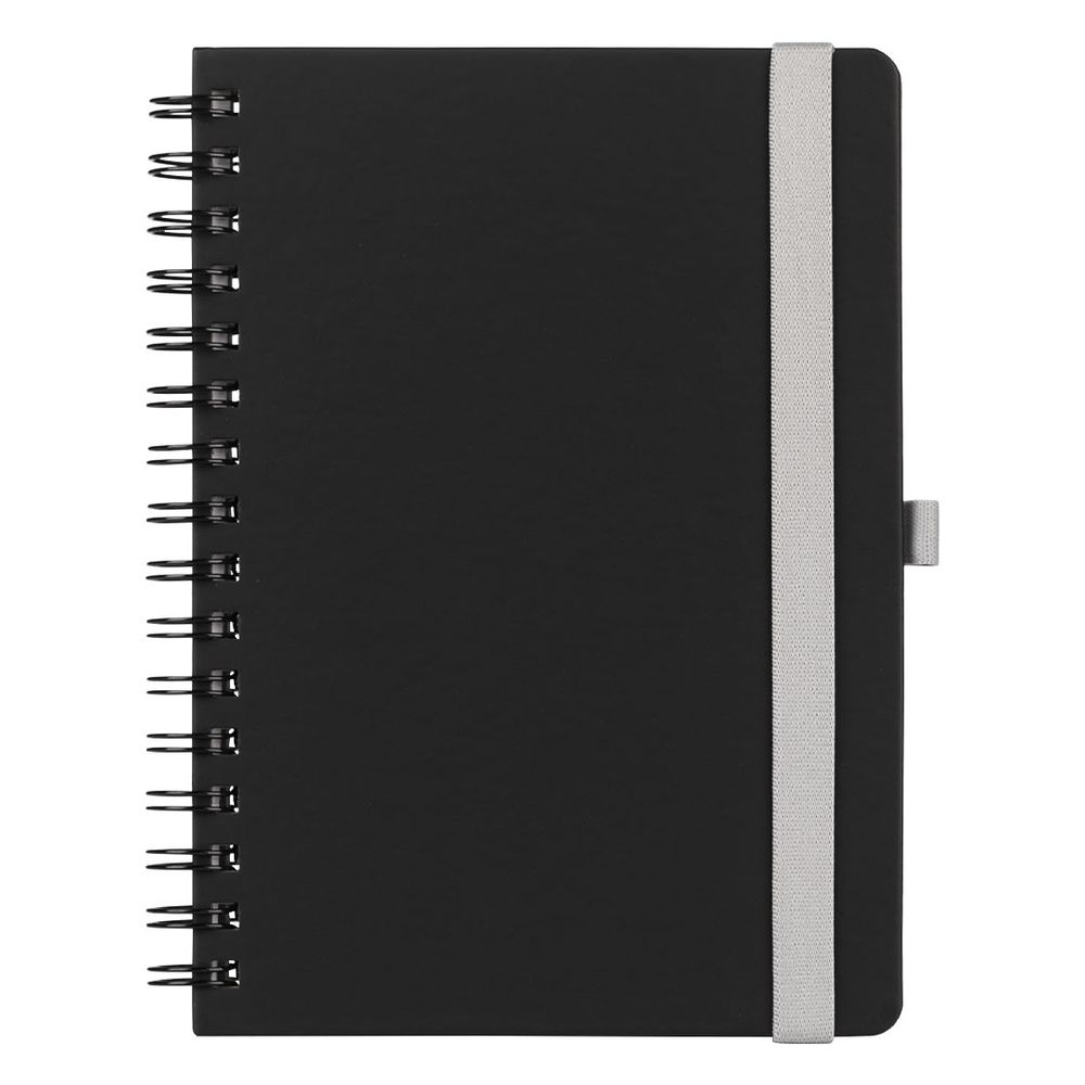 MONDO WIRE, notes sa spiralom A5 formata ,crni slika 1