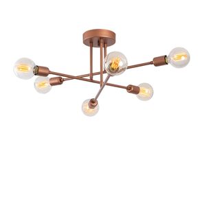 Opviq Stropna lampa FLOWER, bakar, metal, 64 x 640 cm, visina 30 cm,  E27 40 W, Flower - 173-AV