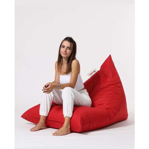 Atelier Del Sofa Vreća za sjedenje, Pyramid Big Bed Pouf - Red slika 5