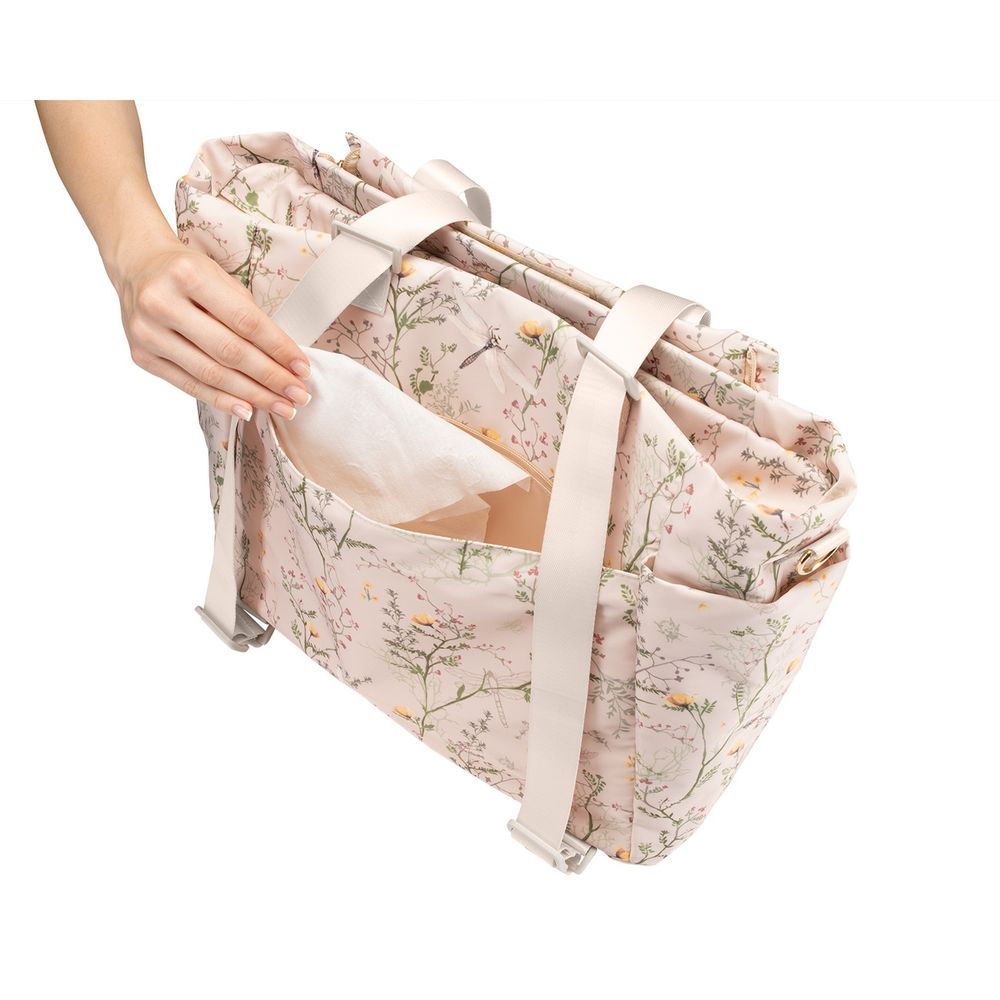 Kikka Boo Torba za mamu Florence, Secret Garden Beige slika 9