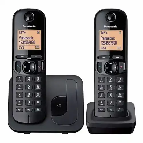 Bežični telefon Panasonic KX-TGC 212 FXB Crni - duo slika 1