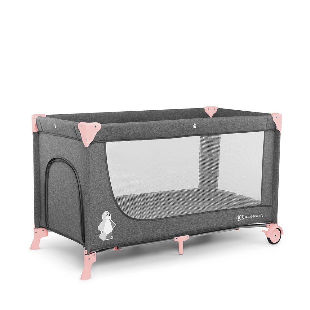 Kinderkraft Vikend krevetac JOY, Pink slika 1