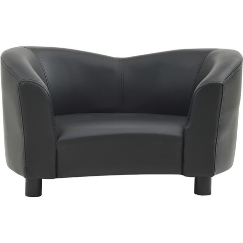 Sofa za pse crna 67 x 41 x 39 cm od umjetne kože slika 3