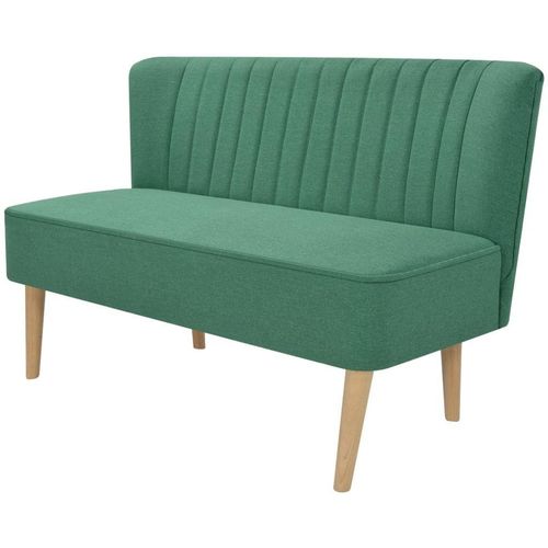 Sofa 117x55,5x77 cm Tkanina Zelena slika 1