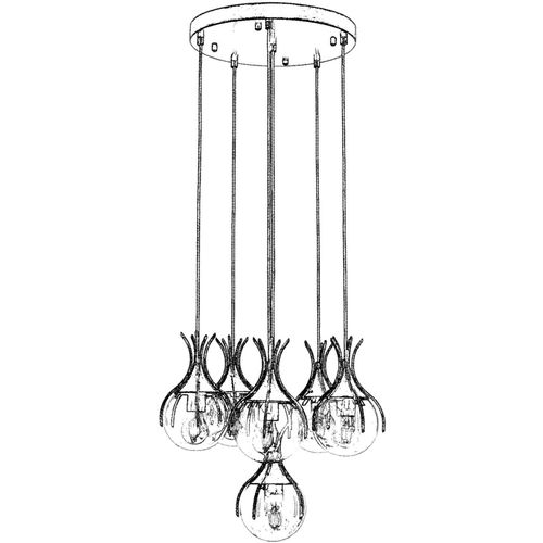 AV-1766-6ET Antiquation Chandelier slika 2