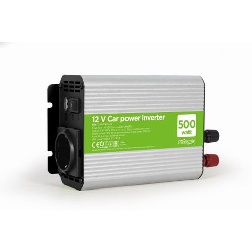 Pretvarač napona Energenie EG-PWC500-01 12V-220V 500W/USB/auto priključak slika 1