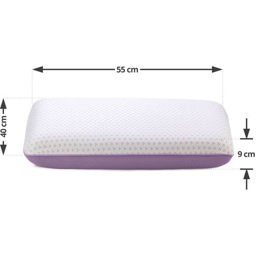 Klasični jastuk od memorijske pjene Vitapur Lavender Memory - 40x55 cm slika 4