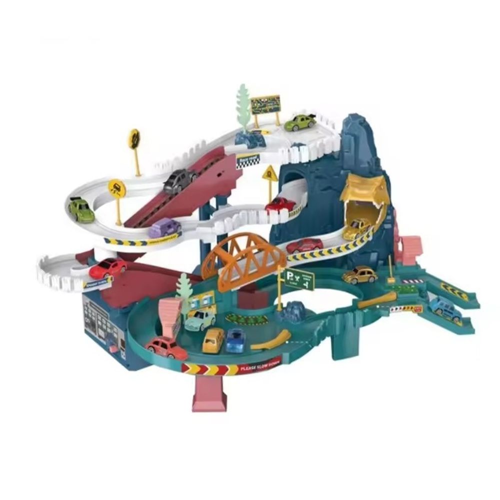 Staza Dinosaur Winding Road Rail Car slika 1
