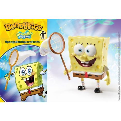 NOBLE COLLECTION - NICKELODEON - BENDYFIGS - SPUŽVA BOB SKOCKANI slika 2