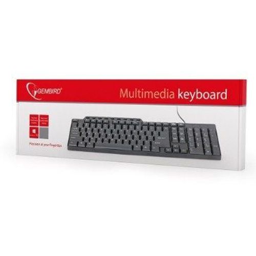 KB-UM-104 Gembird Multimedijalna tastatura US layout black USB slika 2