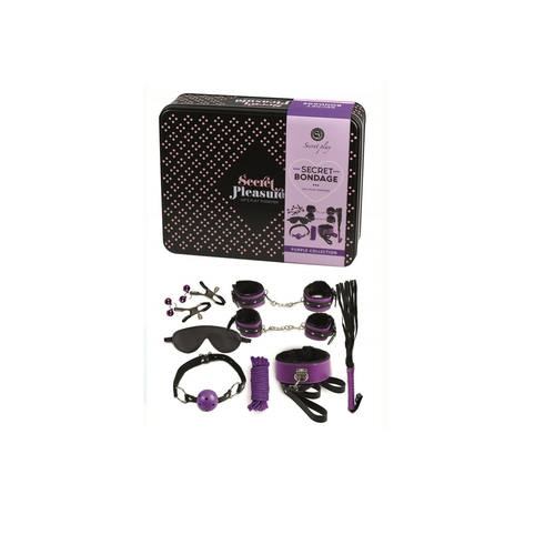 BDSM set Secret play Komplet za vezianje purple & black collection slika 1