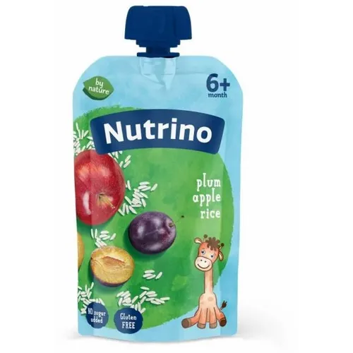 Nutrino pauč jabuka, šljiva i pirinač 6+ meseci,100g slika 1