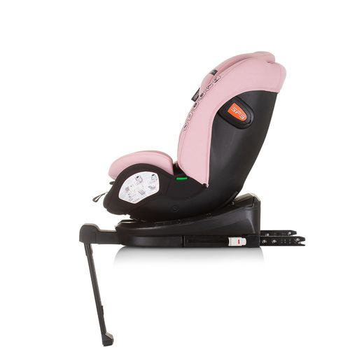 Chipolino autosjedalica I-SIZE 40-150 cm ISOFIX 360 "TOURINO" flamingo slika 4