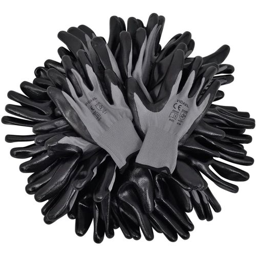 Radne rukavice Nitril 24 Para sivo-crne Veličina 10 / XL slika 23