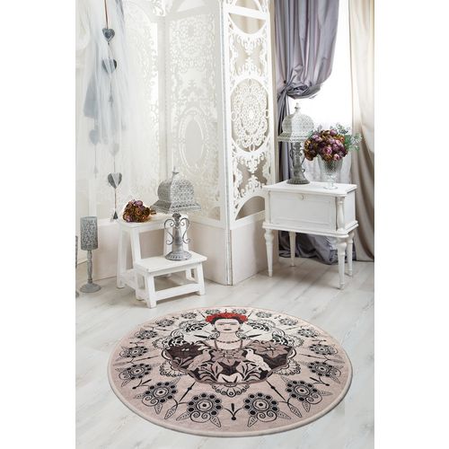 Frida Round   Multicolor Carpet (100 cm) slika 1