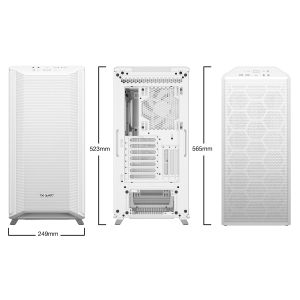be quiet! BGW59 DARK BASE 700 White, MB compatibility: E-ATX / ATX / M-ATX / Mini-ITX, Three pre-installed be quiet! Silent Wings 4 140mm fans, PWM and ARGB Hub for up to 8 PWM fans and 2 ARGB components