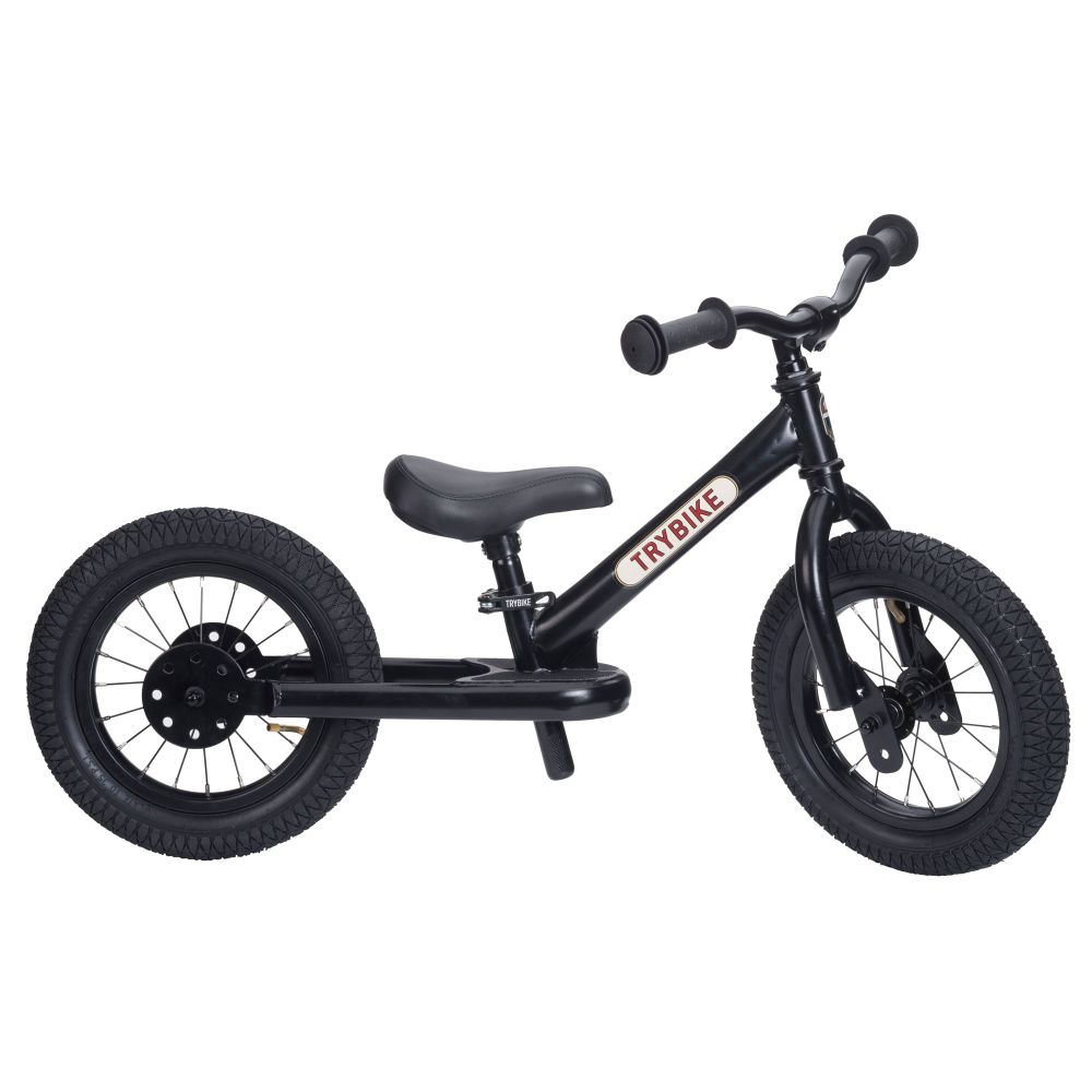 TRYBIKE Balans bicikl 2u1 Steel, Black slika 3