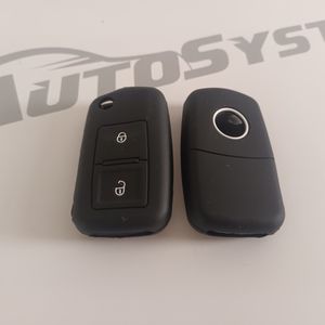 Silikonska navlaka za ključ VW tip 21 crna (dvije tipke)