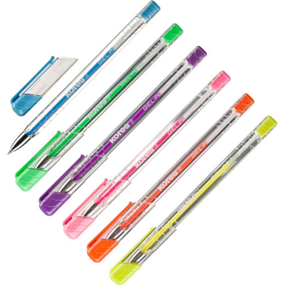 Kores Hemijska olovka gel 6/1 Neon slika 2