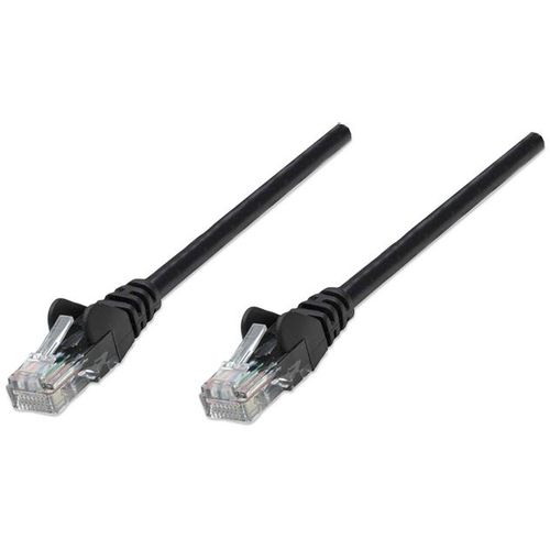 Intellinet patch kabel 0.5m Cat.6 UTP PVC crni slika 1