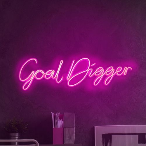 Wallity Ukrasna plastična LED rasvjeta, Goal Digger - Pink slika 7