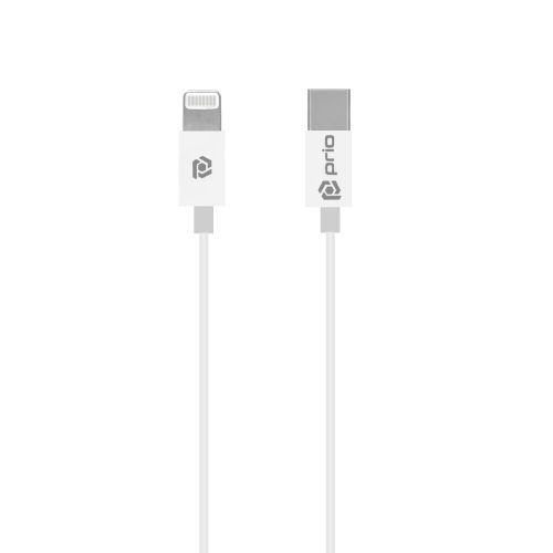 Prio Charge; Sync USB C na Lightning Cable MFi certificiran 1m bijeli slika 4